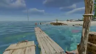 Spears don't kill shark uh uh, i kill sharks with spears whoosh - Stranded Deep