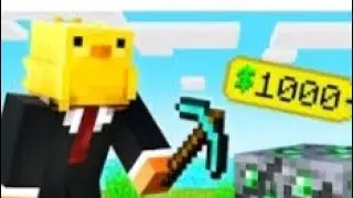 Minecraft But Every Drop is Money 