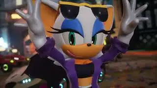 Sonic Racing Crossworlds: Rouge (MoSTH outfit mod)