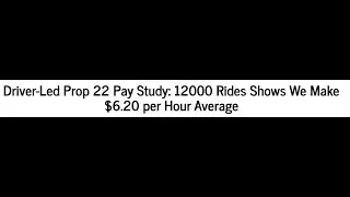New Study shows Uber & Lyft drivers are making $6.20 per hour average. 55 drivers did 12,000 trips
