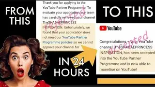 YOUTUBE MONETISATION REJECTED REPETITIVE CONTENT FIX MONETIZATION BACK 24 HOURS DEMONETISED MONETISE