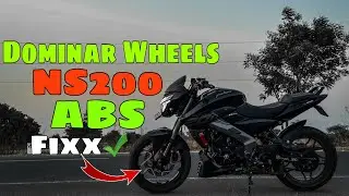 Ns200 Modification install Dominar Front Wheel | ABS Problem Solved | #modified #modificition #ns200