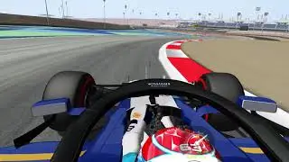 rFactor F1 2021- George Russel Onboard in Bahrein Alex Maggio Mod