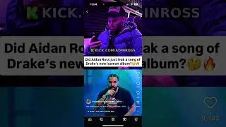 Adin Ross leaks one of Drake&rsquo;s IceMan tracks 😱😱😱 #drake #Iceman #reaction #shortsfeed #shorts