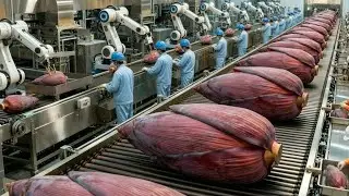 Inside a High-Tech Banana Flower Factory: The Hidden Banana Blossom Process (Full Process)