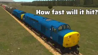 How fast will the BR Class 40 with freight train hit? Train & Rail Yard Simulator