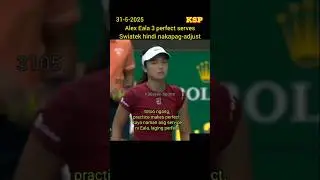 Alex Eala fires 3 perfect serves, Swiatek hindi nakapag adjust.