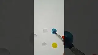 Color drop painting 💧 #creativepegs #waterart #satisfying #colorful #artvideo#labubu