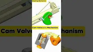 Shooting Mechanism || Cam Valve O/C mechanism ||#cad #mechanicalengineering #shorts #engineering