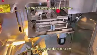 Javanese tea pyramid tea bag packaging machine for Indonesian customers #pyramidteabag #pyramidtea