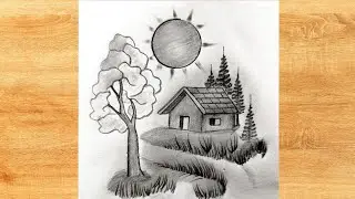Easy draw the scenery by sketch