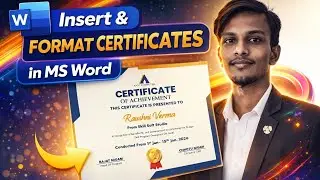 MS Word Me Certificate Kaise Banaye | Step-by-Step Design Tutorial
