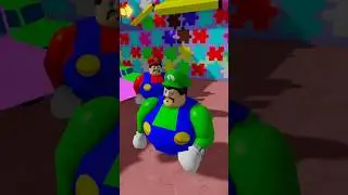 Jumpscare Berry's Prison  Run Mario VS Luigi Version Roblox #roblox #shorts