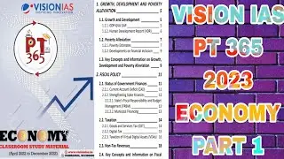 VISION IAS PT 365 ECONOMY CURRENT AFFAIRS 2023 ||UPSC 2023||PART 1