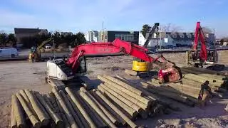 Amon Construction driving pilings