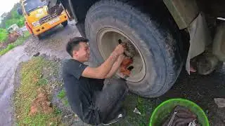 Nhật Ký Xe Ben : Sự Cố ⚠️Vỡ Cầu Xe Ben 8 Tấn Trên Cung Đường Yên Bái - Nghĩa Lộ | Góc Nhìn Thực Tế
