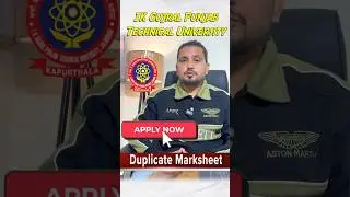 How to Apply Duplicate Certificate & Marksheet from IK Gujral Punjab Technical University 18