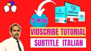 Vidscribe Tutorial |HOW TO MAKE ITAILIAN SUBTITLE|  review er