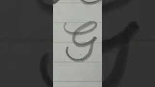 Letra G cursiva. #lettering #letras #alphabet #arte #tutorial #educacion #educaci&oacute;n #escuela
