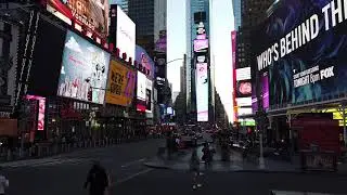 4K - Timelapse Sunset in Times Square