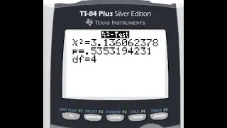Chi Squared Test for Independence ( with TI84)