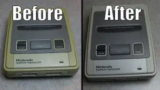 Cleaning and De-yellowing a Super Famicom