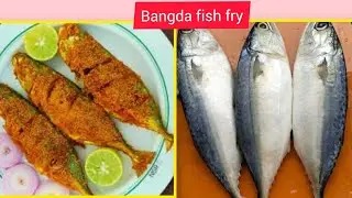 Crispy Rawa Bangda fish fry | Bangda fry | How to make crispy Mackerel fish fry | #trindingvideo