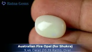 Exquisite 10.39 Ratti Australian Fire Opal | Certified Original Gemstone | Ratna Gems