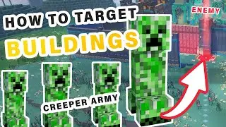 How to Make your MOBS Attack Specific Buildings | Attack Strategy ► Minecraft Legends