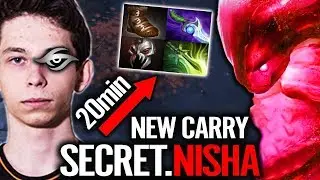 NEW TEAM SECRET CARRY 18 y/o Polish Talent Nisha Pro Imba Gameplay Very Agressive Style Dota 2