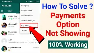 WhatsApp Payments features Not Showing !! 100% Solution 🔥 whatsapp payment option kaise enable kare