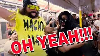 People Wrestling On A Train Part 2!!!
