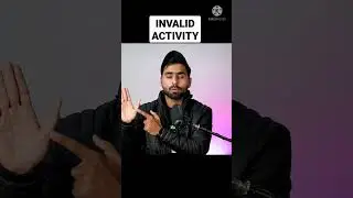 Youtube Invalid Activity | Youtube Adsense Disabled For Invalid Activity | Invalid Activity#shorts