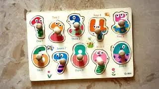 Learn Numbers 0&ndash;9 | Fun Wooden Puzzle for Kids | Early Learning