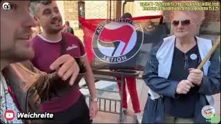 Linksgr&uuml;ner-Trans-Ordner und #Antifa-#Oma vs #WeichreiteTV (cameo Irene Schmidt, Mimon Baraka