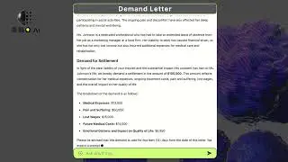 ONEdocket Demand Letter made with Generative AI