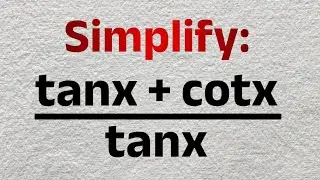SIMPLE Solution To This Tricky Trigonometry Challenge | Trigonometric Identities - SAT, GCSE Maths