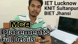 🔴MCA 2023 Placements at IET Lucknow/KNIT Sultanpur/BIET Jhansi | MCA Course Placements 2023 Batch
