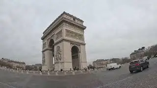 Living the Tour de France dream &mdash; riding the Champs-&Eacute;lys&eacute;es up to the Arc de Triomphe.