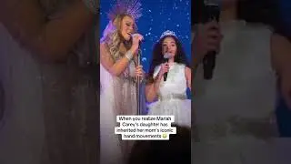 Mariah Carey's daughter has inherited her mom's iconic habd movements #shorts #mariahcarey #singer