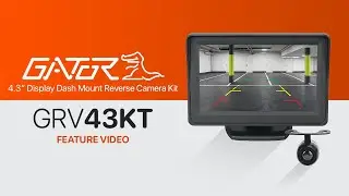GATOR GRV43KT &ndash; 4.3&rdquo; DISPLAY DASH MOUNT REVERSE CAMERA KIT &ndash; FEATURE VIDEO