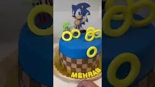 Sonic the Hedgehog theme cake |Cake|cake design |cake decorating |customised cake|shorts feed|shorts