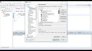 how to change font size of text in eclipse