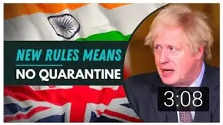 GOOD NEWS ! NO QUARANTINE FOR FULLY VACCINATED TRAVELLERS  INCLUDING INDIANS / TRAVELLING TO UK.