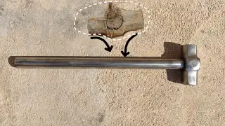 Reconstruction and repair of the old rusty potek to a new potek