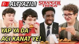 Команда «Очень странных дел» в Hot Ones / турецкие субтитры #strangerthings