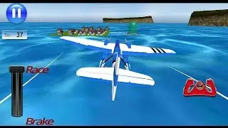 Sea Airplane Flight Pilot - Pick and Drop Game || Sea Aeroplane Pickup Passenger games
