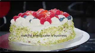 Making a tasty cake. The business process is shown on video for anyone who wants to work with us.