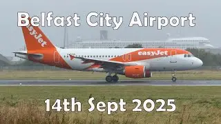 Wind, Rain and Spray action @ Belfast City Airport (BHD) : 14th September 2025