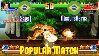 @kof98: [Saga] (BR) vs MestreBerna (BR) [King of Fighters 98 Fightcade] Mar 5